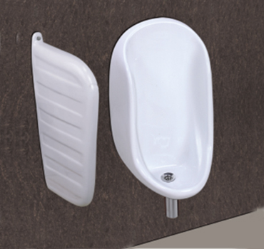 Urinal :: Half-Stall-Urinal-with-Partition